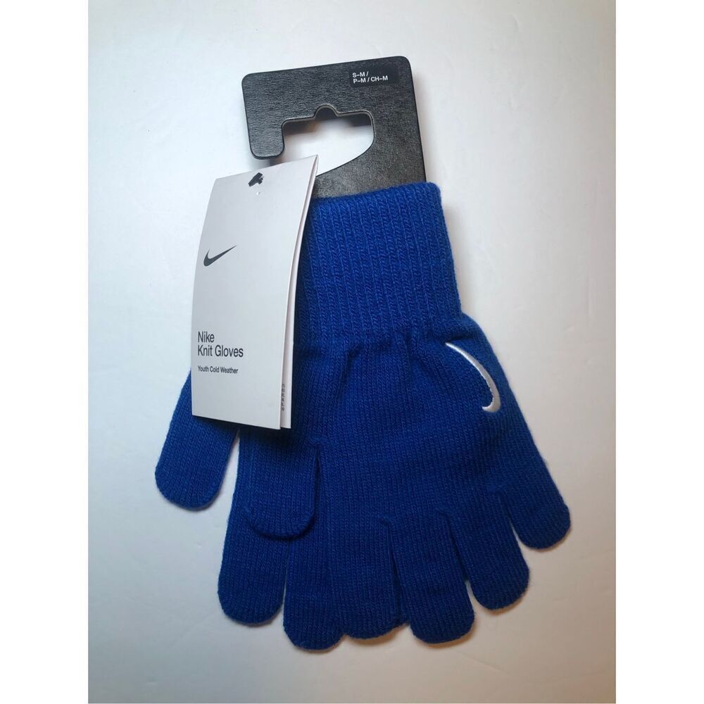 Nike Youth Gloves Cold Weather Gloves Royal Blue Size S-M